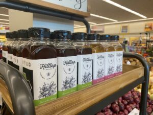 Hilltop Honey Grocery Store Display Endcap Angled